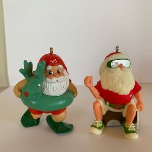 Vintage Hallmark keepsake ornaments Goin’ South and Sun and Fun 1983 1985